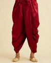Manyavar Men Timeless Maroon Indo Western Set