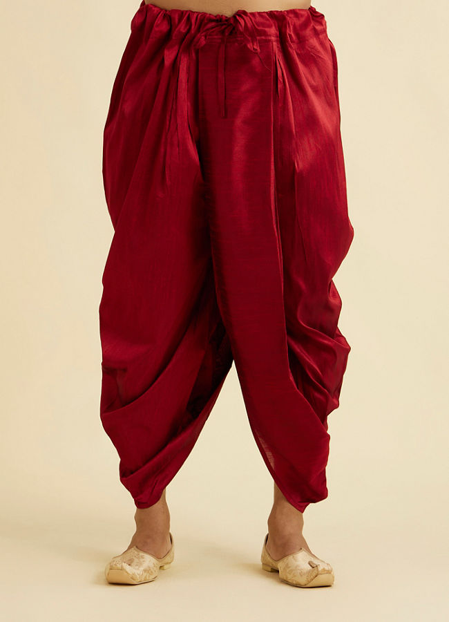 Manyavar Men Timeless Maroon Indo Western Set