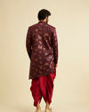 alt message - Manyavar Men Timeless Maroon Indo-Western Set image number 4