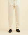 Manyavar Men Dusky Blue Indo Western Set