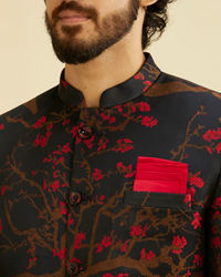 Manyavar Men Charming Blue Indo Western