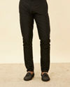 Manyavar Men Kohl Black Embroidered Indo Western Set