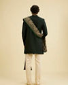 Manyavar Men Suave Green Indo Western With Dupatta image number 4