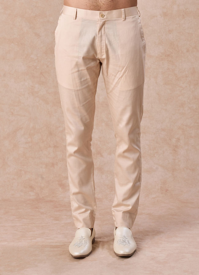 Manyavar Men Peach Spellbind Indo Western