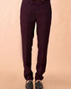 Manyavar Men Grape Velvet Splendor Indo Western