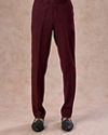 Manyavar Men Velvety Wine Indo Western Elegance