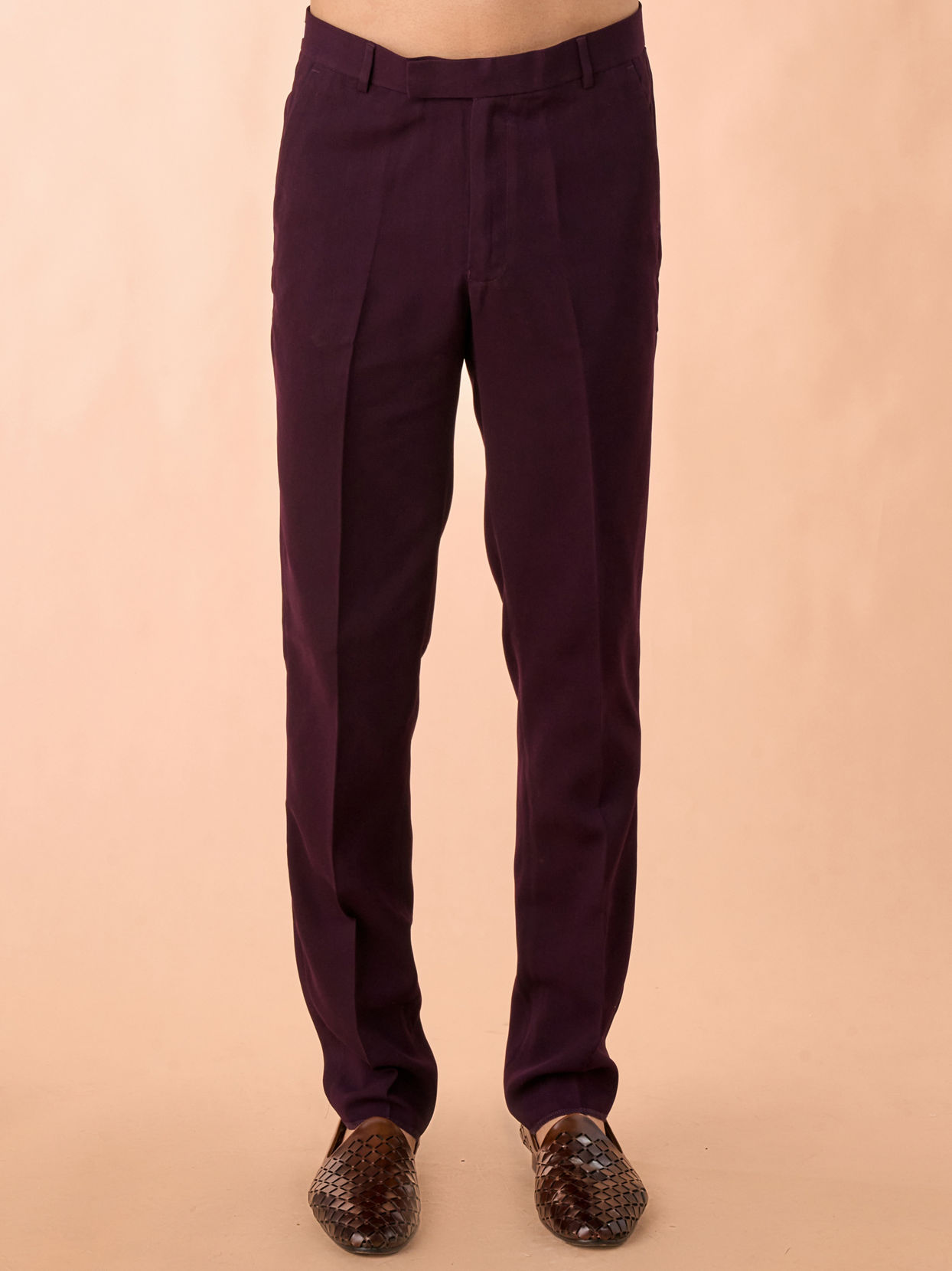 Manyavar Men Exquisite Purple Velvet Indo Western