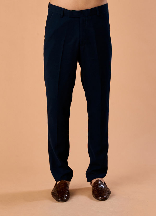 Manyavar Men Teal Green Velvet Indo Western