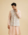 Elegant Charm Cream Nehru Jacket