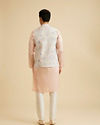 Manyavar Men Elegant Charm Cream Nehru Jacket
