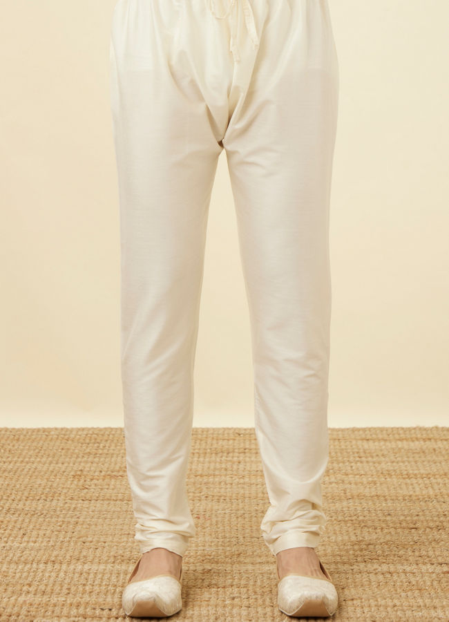 Manyavar Men Crisp White Kurta Pajama