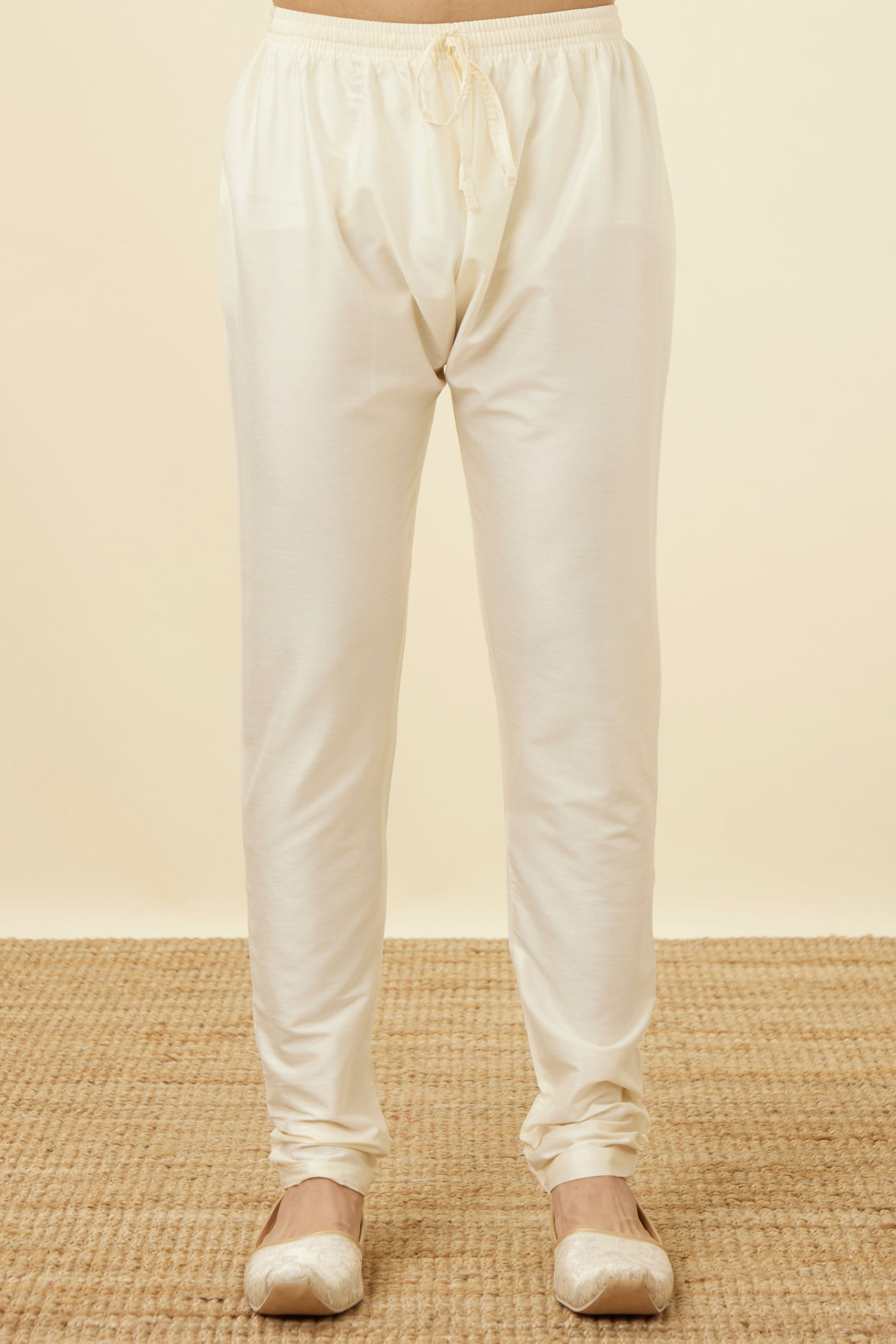 Manyavar Men Crisp White Kurta Pajama