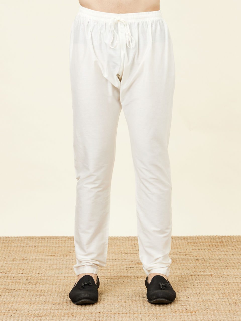 Manyavar Men Jamun Purple Sequin Embellished Chikankari Kurta Set