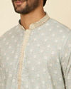 Manyavar Men Light Mid Green Kurta Set