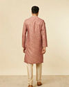 Rust Bel Buti Patterned Kurta Set image number 5