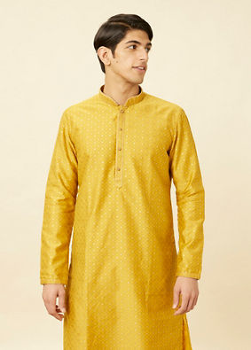 Manyavar Men Elegant Cream Kurta Pajama