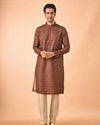 Manyavar Men Maroon Majesty Kurta Pajama
