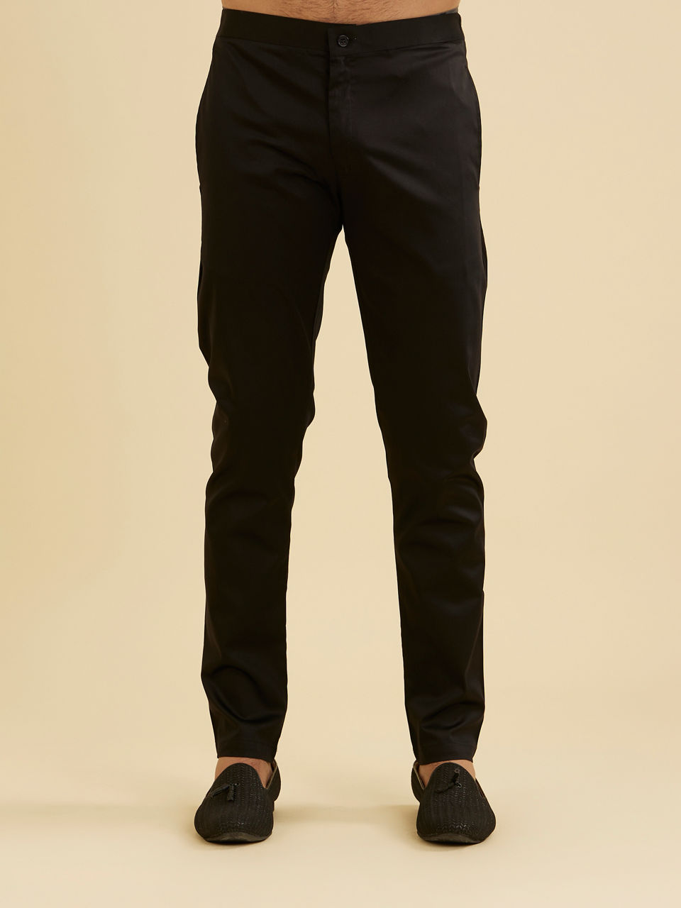 Manyavar Men Steel Grey Grid Patterned Sequinned Kurta Set