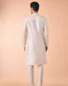Manyavar Men Regal Cream Delight Kurta Pajama