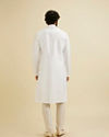 Manyavar Men White Elegance Kurta Pajama image number 4