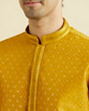 Manyavar Men Regal Mustard Kurta Pajama