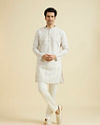 Manyavar Men Resplendent Creamira Kurta Pajama