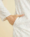 Manyavar Men Resplendent Creamira Kurta Pajama
