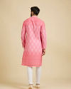 Manyavar Men Vibrant Pink Kurta Pajama image number 5