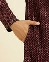 Manyavar Men Regal Black Kurta Pajama Set