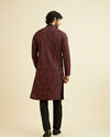 Manyavar Men Regal Black Kurta Pajama Set