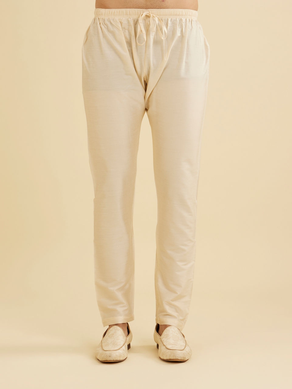 Manyavar Men Rust Red Floral Jaal Patterned Kurta Set