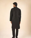Manyavar Men Black Elegance Kurta Pajama