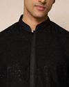 Manyavar Men Black Elegance Kurta Pajama