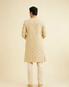 Manyavar Men Fawn Embroidered Sherwani