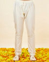 Manyavar Men Cream Sequined Buta Patterned Sherwani Set