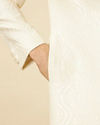 Manyavar Men Lush Cream Sequinned Sherwani Set