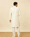 Manyavar Men Lush Cream Sequinned Sherwani Set