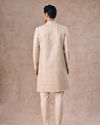 Manyavar Men Regal Beige Georgette Sherwani