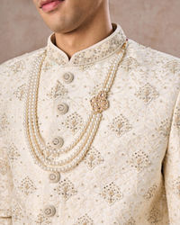 Manyavar Men Regal Cream Royalty Sherwani