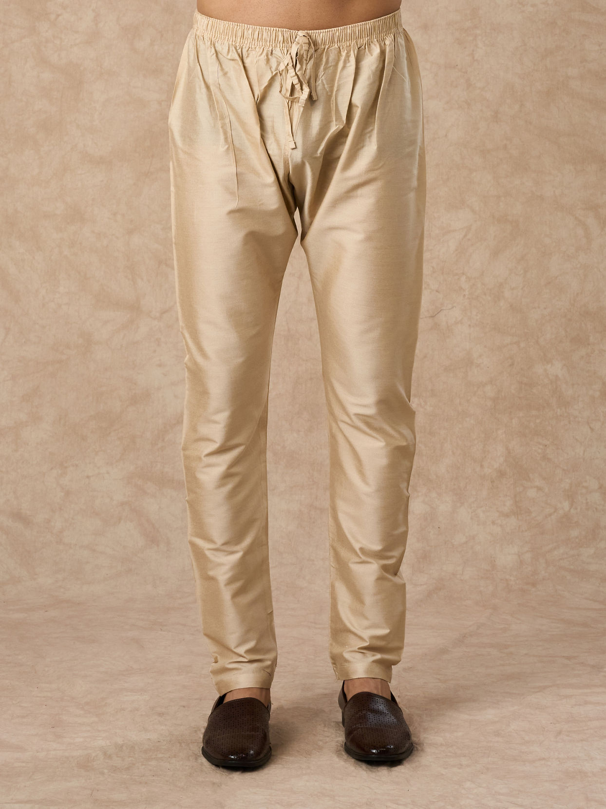 Manyavar Men Beige Art Silk Sherwani with Embroidery
