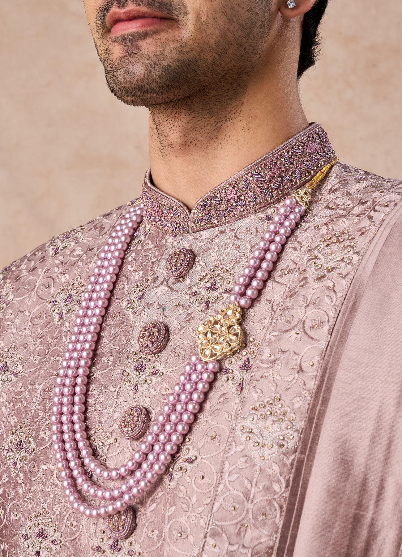 Manyavar Men Royal Lilac Grandeur Sherwani