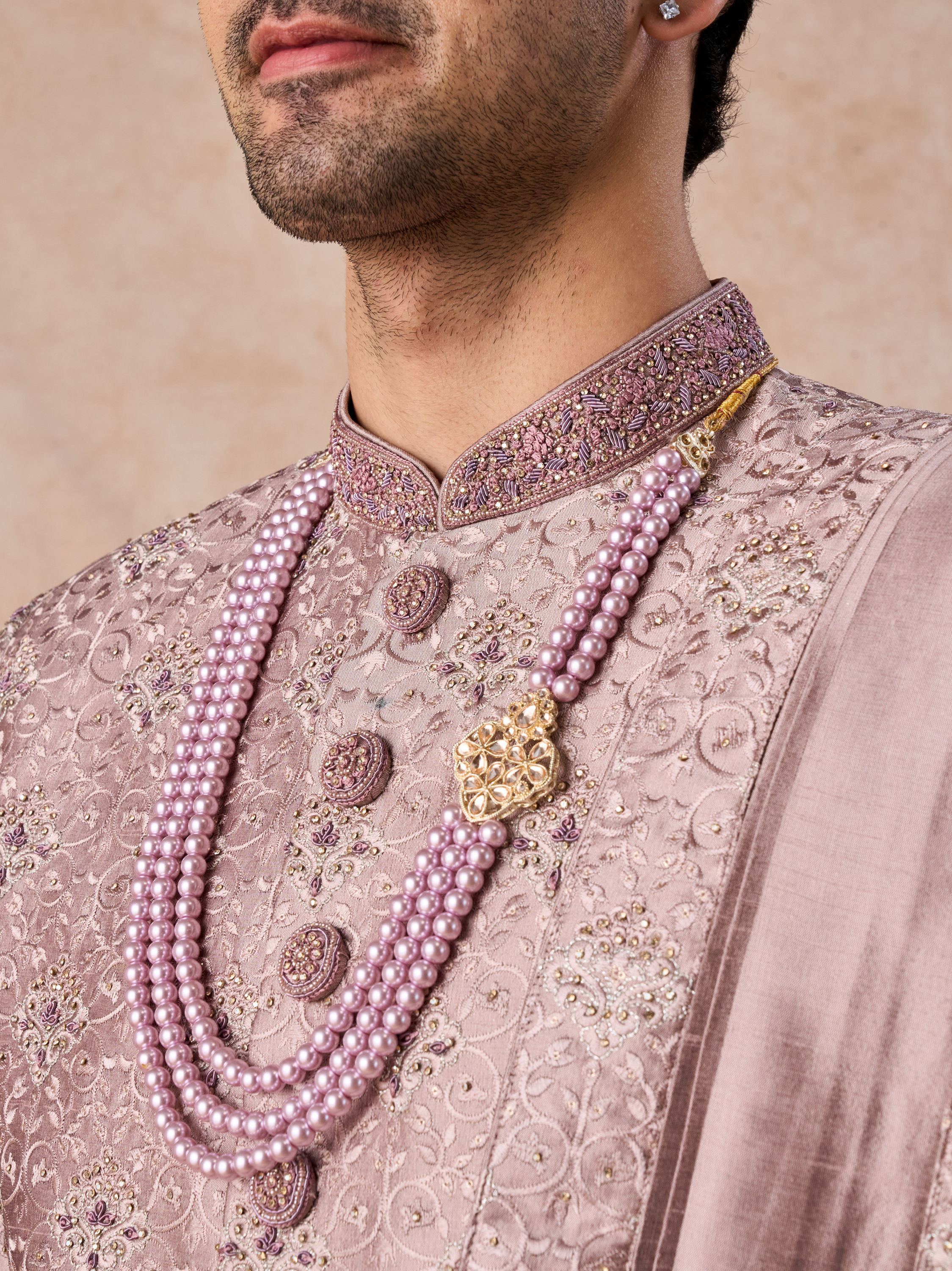 Manyavar Men Royal Lilac Grandeur Sherwani