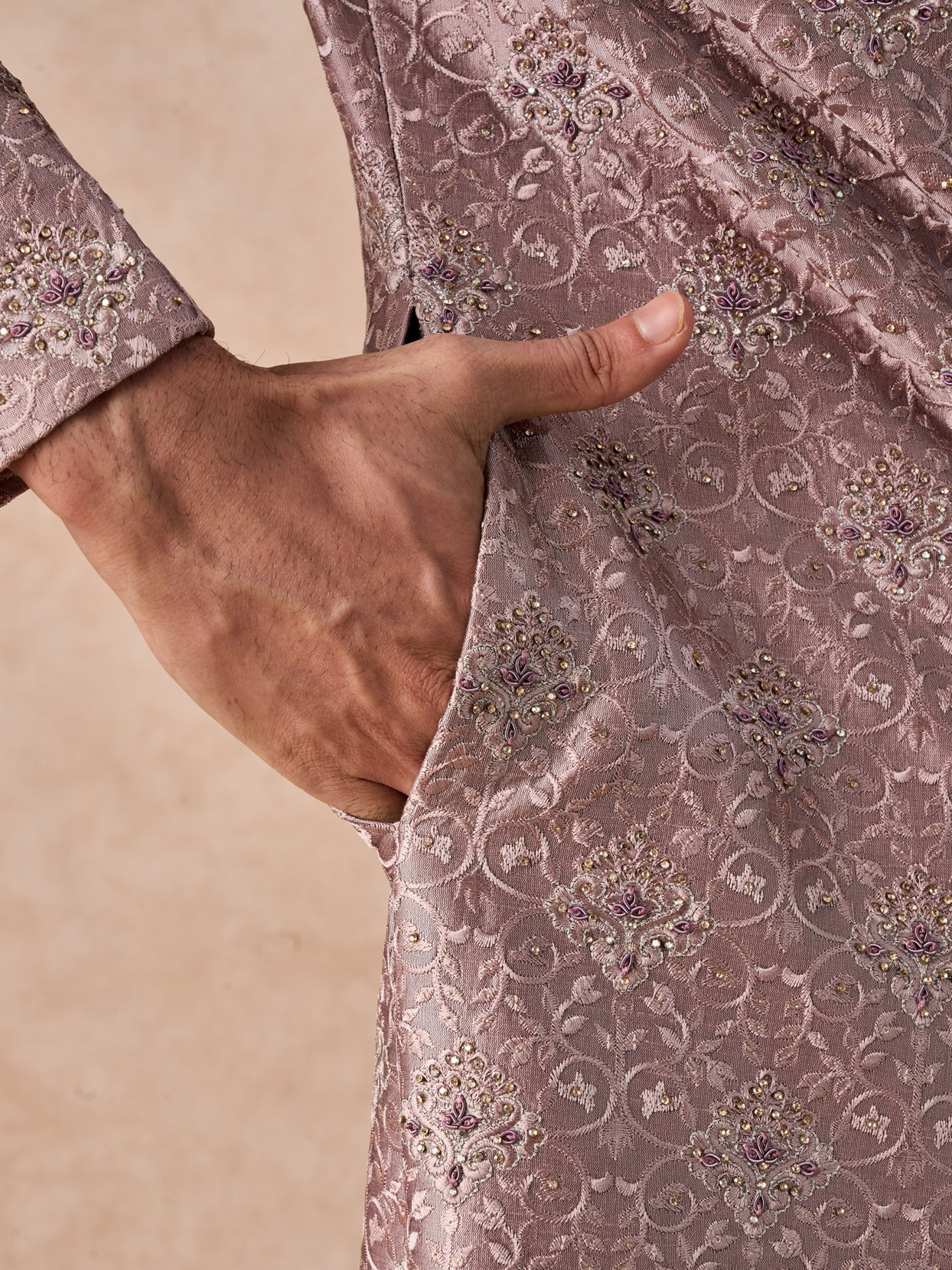 Manyavar Men Royal Lilac Grandeur Sherwani