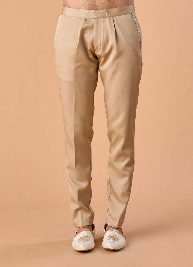 Manyavar Men Beauteous Beige Sherwani