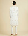 Manyavar Men Elegant Warm White Open Sherwani