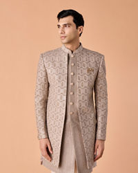 Manyavar Men White Elegance Sherwani