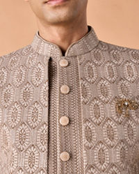 Manyavar Men White Elegance Sherwani