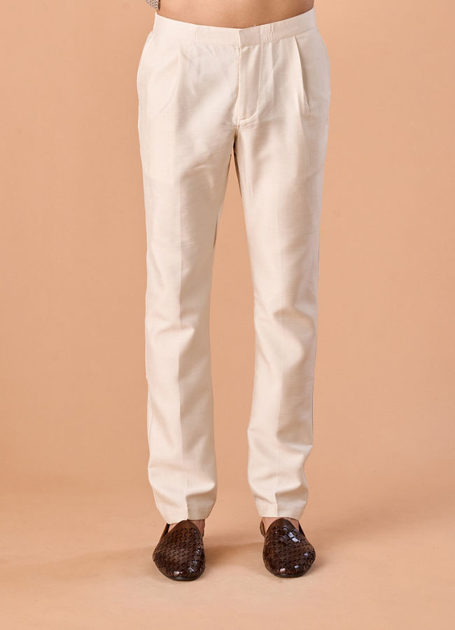 Manyavar Men White Elegance Sherwani