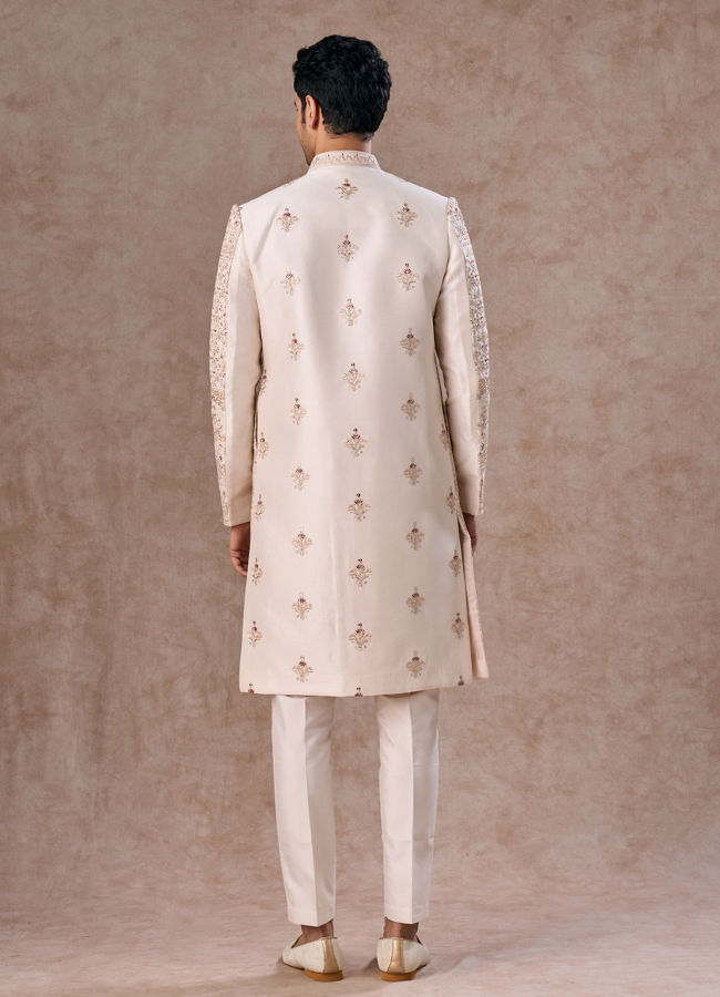 Manyavar Men Champagne Sherwani Vibes