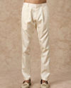 Manyavar Men Cream Art Silk Sherwani with Embroidery